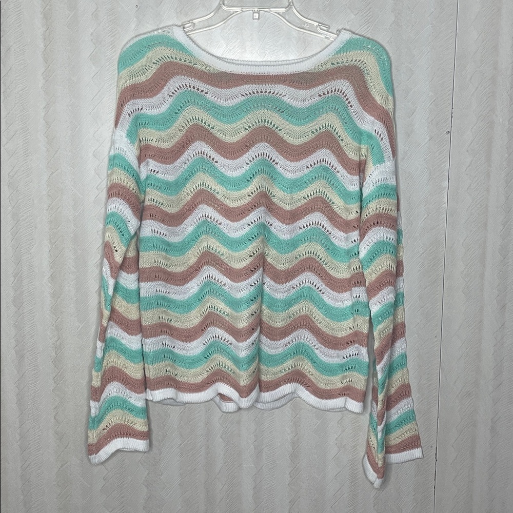 ❤️ SHEIN Sweater chevron design Size Large - Picture 4 of 5